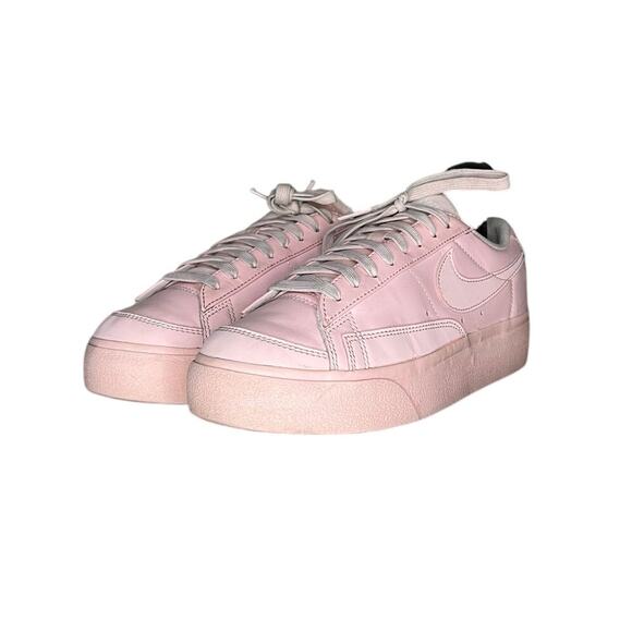Womens Nike Blazer Low Platform Sneaker Shoes Triple Pink Size 8 - Picture 2 of 6